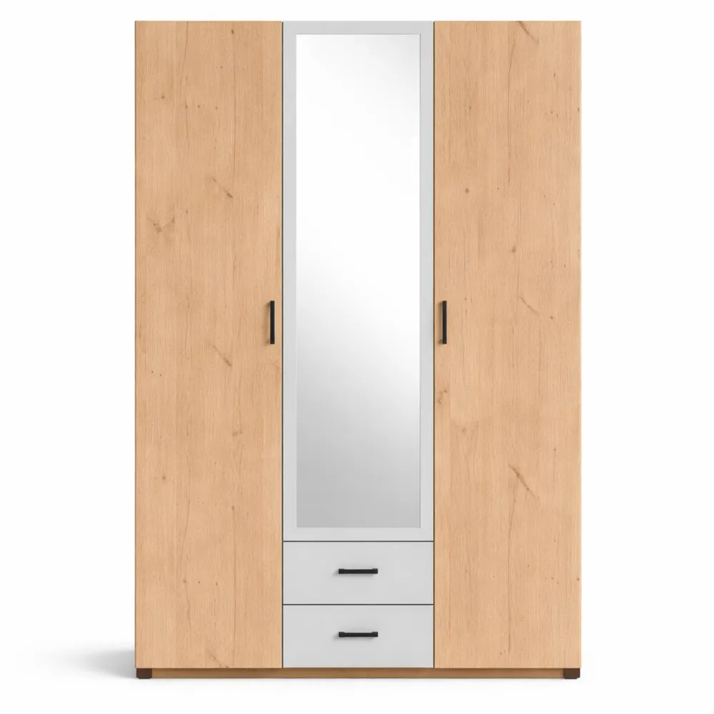 Armoire Élégante avec Grand Espace de Rangement et Portes Pivotantes