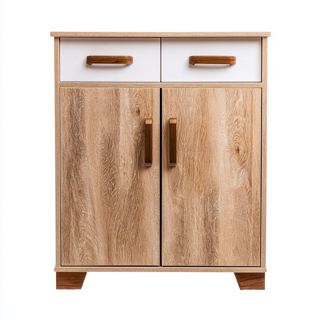 Zapatero-madera-MDF-65x33x105 cm-roble claro-diseño moderno-Bamboogonest