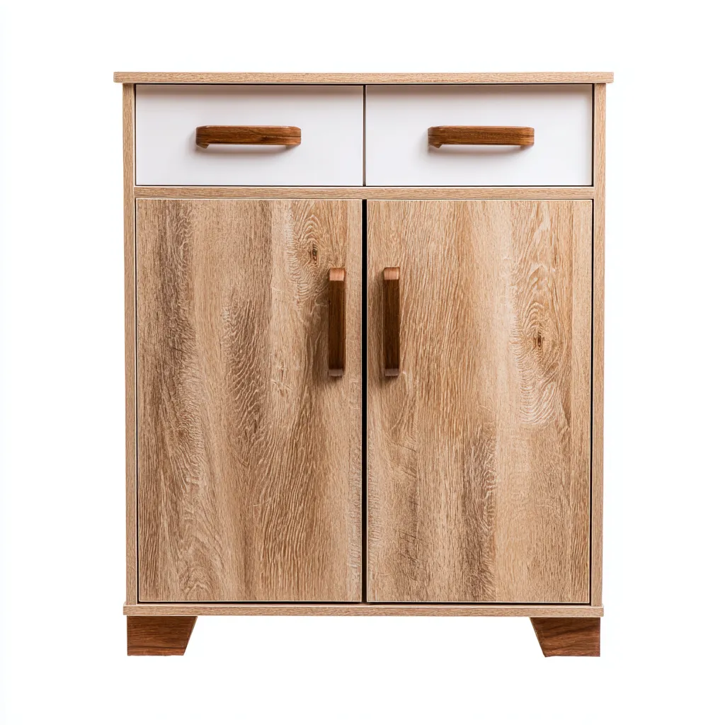 Zapatero-madera-MDF-65x33x105 cm-roble claro-diseño moderno-Bamboogonest