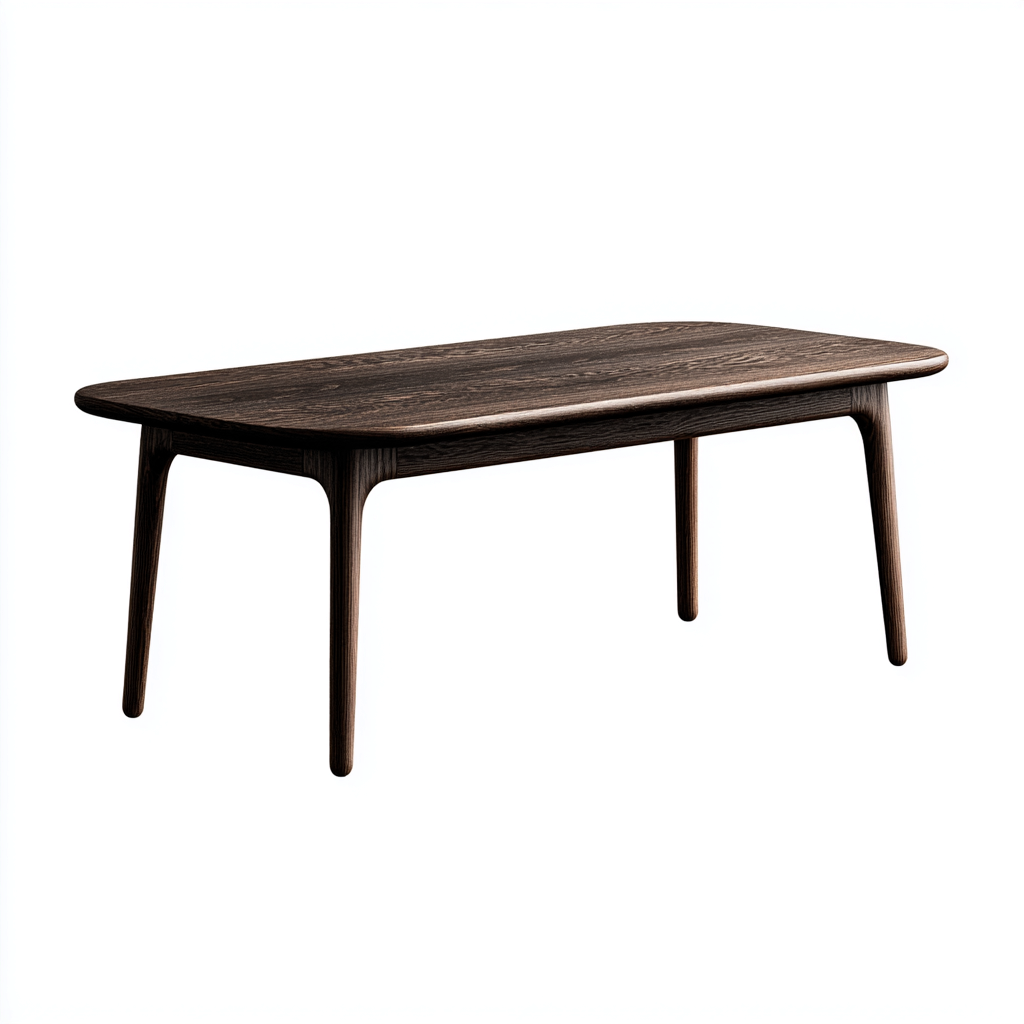 Mesa de centro - madera maciza - 115x55x47 cm - marrón oscuro - diseño moderno-Bamboogonest