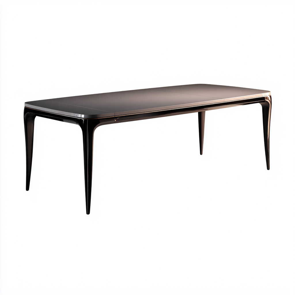 Mesa de jardín - metal - vidrio - 200x90x75 cm - negro-gris oscuro - estilo moderno-Bamboogonest