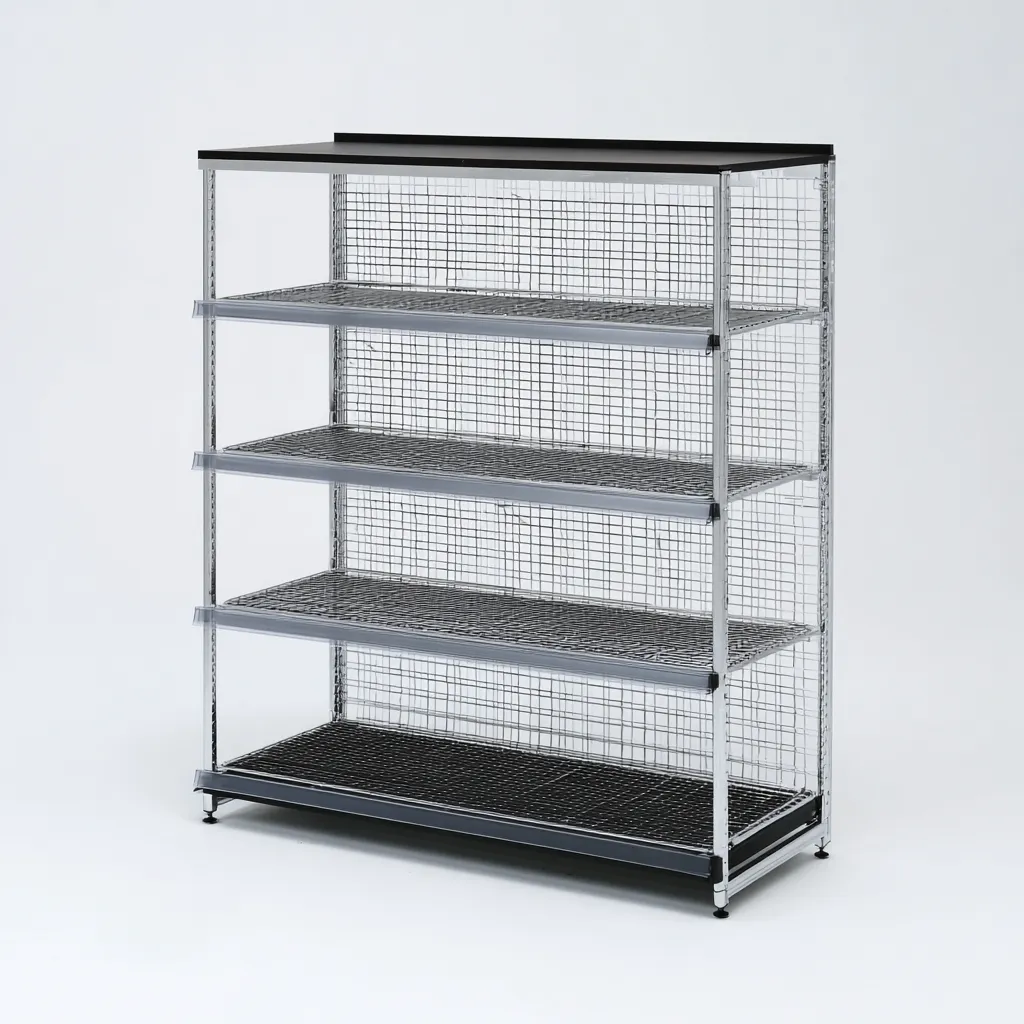 Zapatero-metal-110x35x130 cm-gris-negro-diseno moderno-Bamboogonest