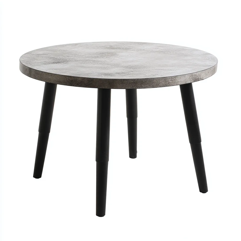 Mesa de centro - metal - 70x45 cm - gris - diseño moderno minimalista-Bamboogonest