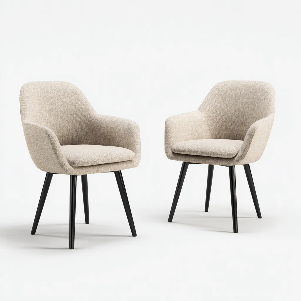 Silla de jardín - tela-metal - 58x61x83 cm - beige - diseño contemporáneo-Bamboogonest