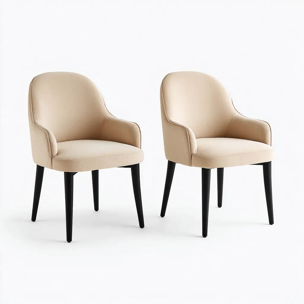 Silla de jardín - tela-metal - 58x62x84 cm - beige - diseño contemporáneo-Bamboogonest