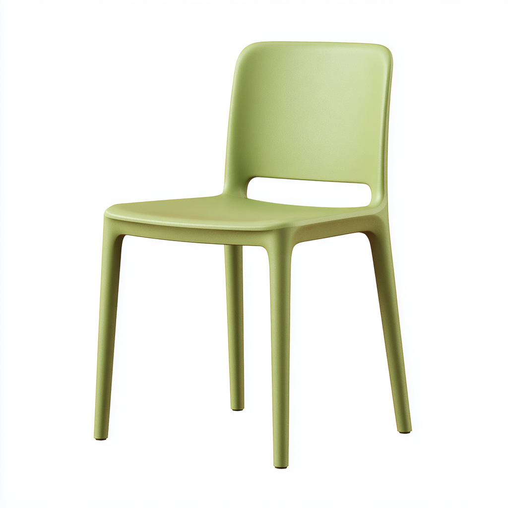 Silla de jardín - plástico - 47x51x80 cm - verde - diseño contemporáneo-Bamboogonest