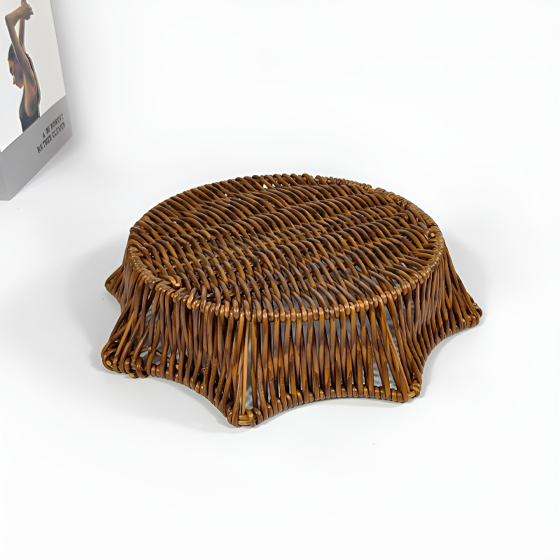 Multifunktionaler Aufbewahrungskorb aus Rattanimitat