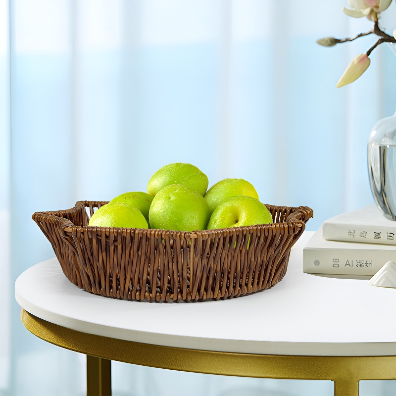 Multifunktionaler Aufbewahrungskorb aus Rattanimitat