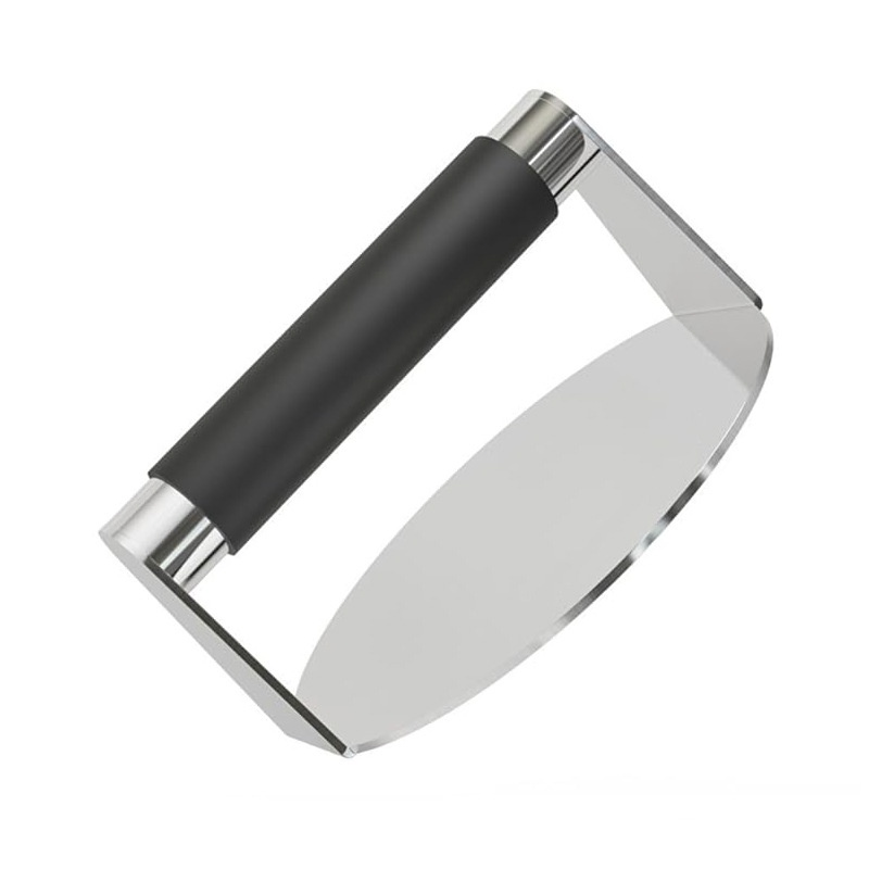 Stainless steel meat press