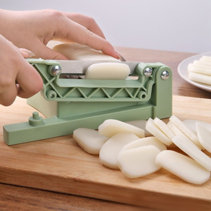 Kitchen-specific rice cake slicer