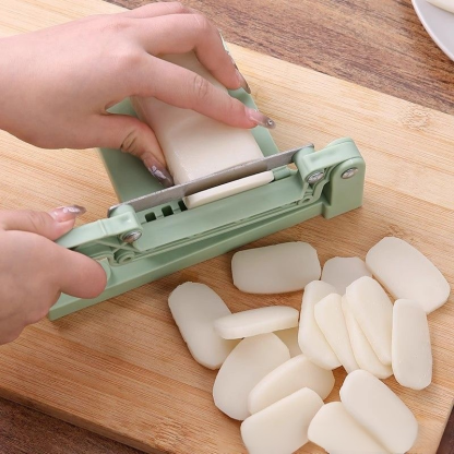 Kitchen-specific rice cake slicer