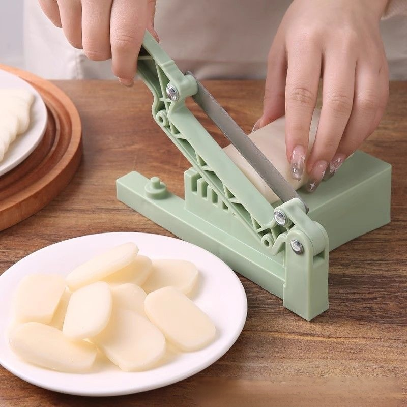 Kitchen-specific rice cake slicer