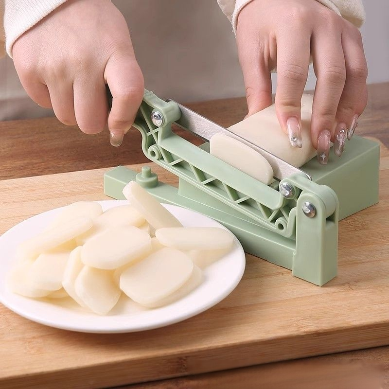 Kitchen-specific rice cake slicer