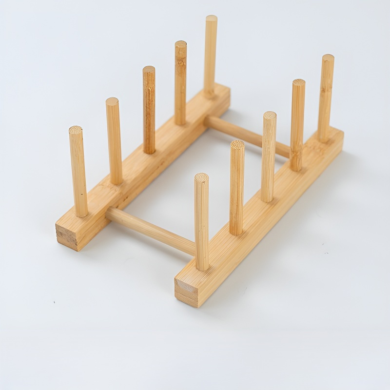 Becherständer aus Bambus, einfacher Stil, Küchenbecherhalter