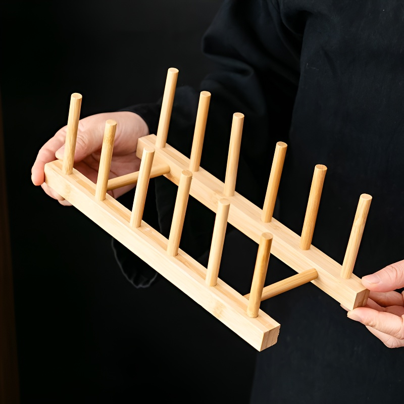 Becherständer aus Bambus, einfacher Stil, Küchenbecherhalter