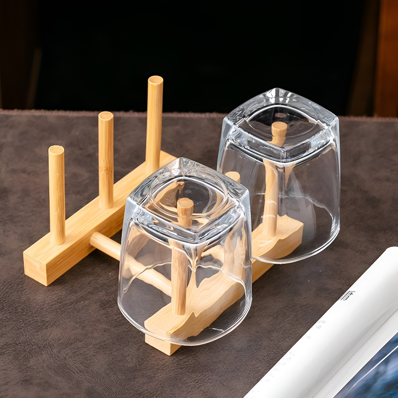 Becherständer aus Bambus, einfacher Stil, Küchenbecherhalter