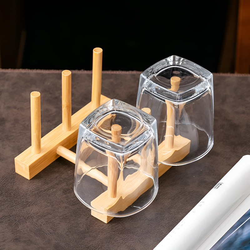 Becherständer aus Bambus, einfacher Stil, Küchenbecherhalter