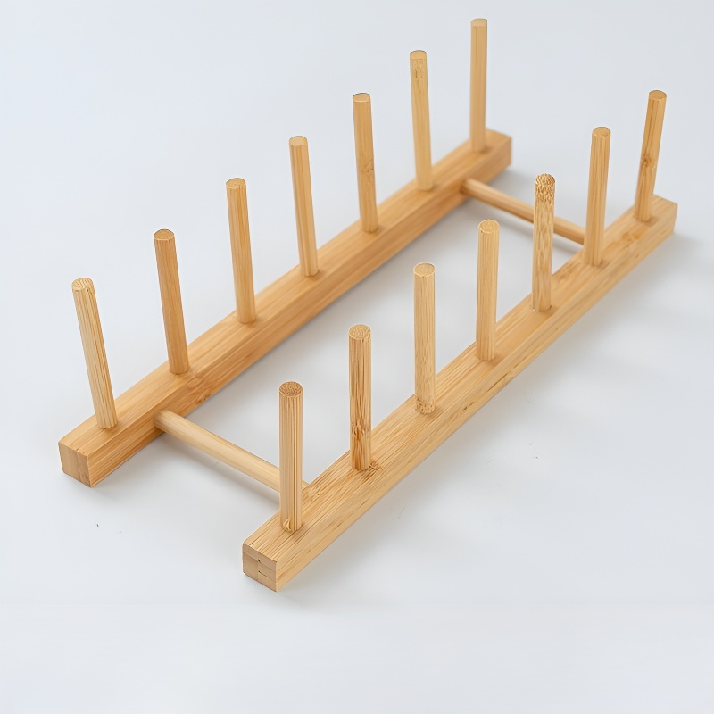 Becherständer aus Bambus, einfacher Stil, Küchenbecherhalter