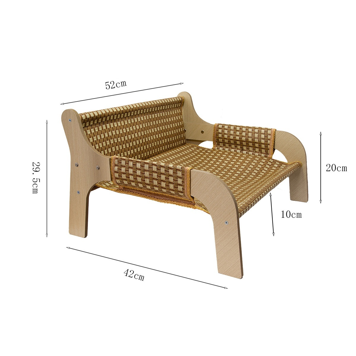 Haustiersofabett, kratzfestes Katzenbett