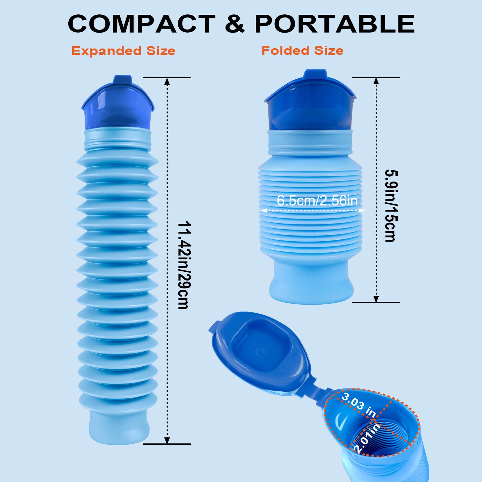 Urinal size dimensions chart
