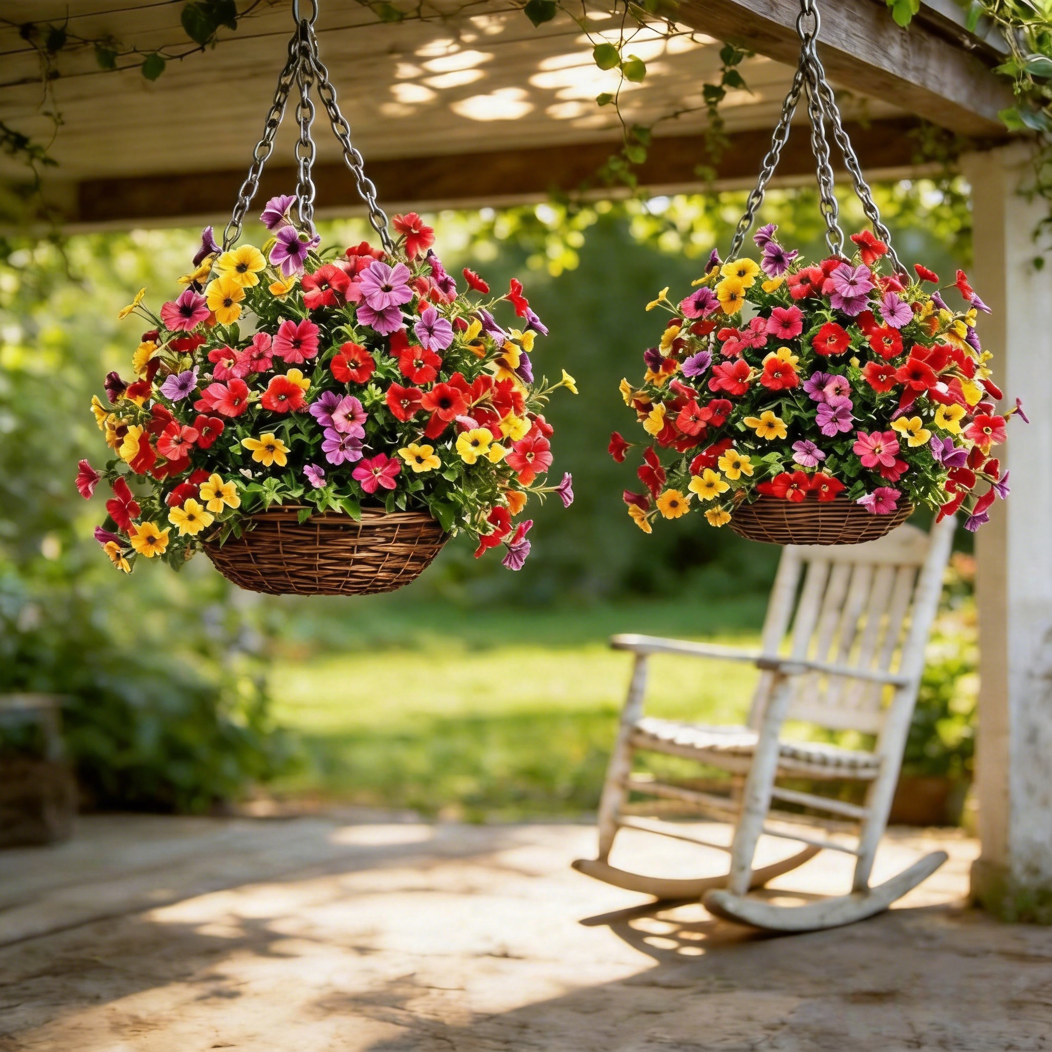 💐UV-beständige und wasserfeste künstliche violette Dekoration