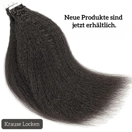 Nahtlose, handgeknüpfte, unsichtbare Tape-In-Haarverlängerung – 100 % Echthaar (10 Stück)