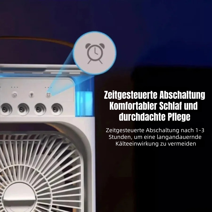 ❄️ 3-in-1 Tragbarer Tischventilator mit Luftkühlung | Leiser USB-Mini-Luftbefeuchter