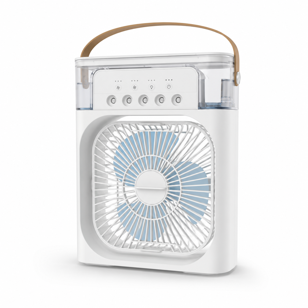❄️ 3-in-1 Tragbarer Tischventilator mit Luftkühlung | Leiser USB-Mini-Luftbefeuchter