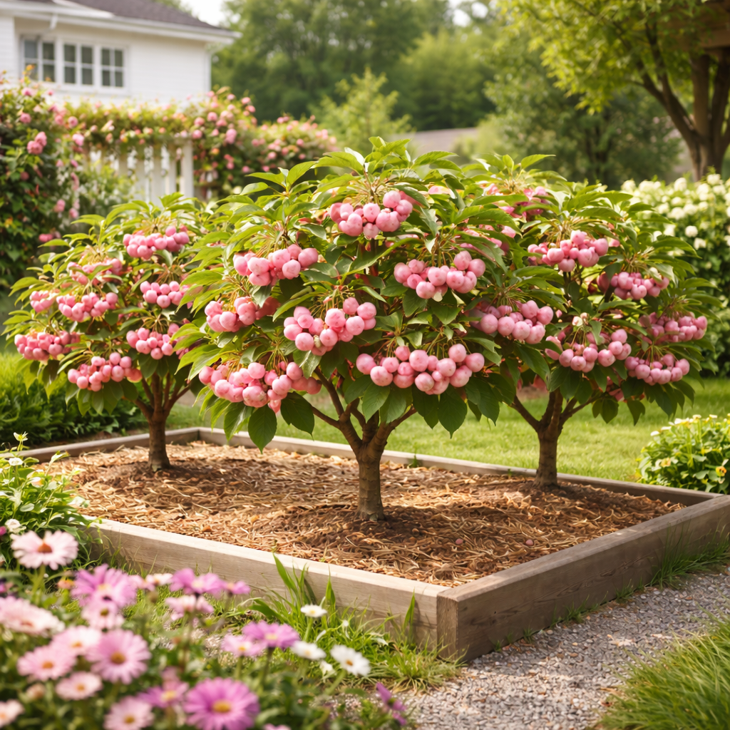 Mini Sweet Pink Cherry Seeds – Crisp, Juicy & Easy to Grow at Home