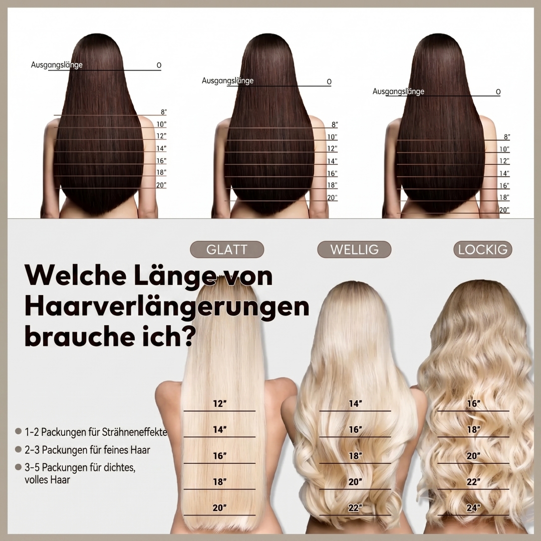 Nahtlose, handgeknüpfte, unsichtbare Tape-In-Haarverlängerung – 100 % Echthaar (10 Stück)