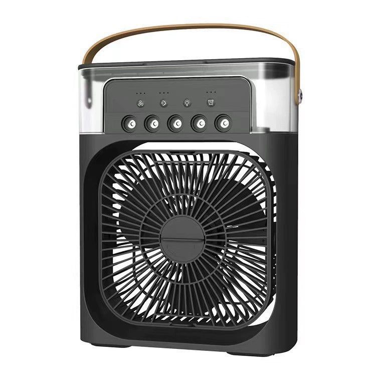 ❄️ 3-in-1 Tragbarer Tischventilator mit Luftkühlung | Leiser USB-Mini-Luftbefeuchter