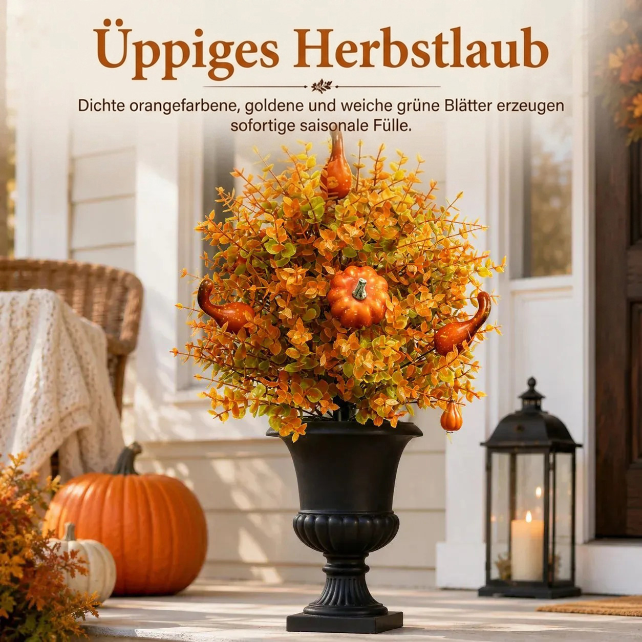💥 LAST DAY 49% OFF🔥 Artificial Fall Pumpkin Tree Stakes