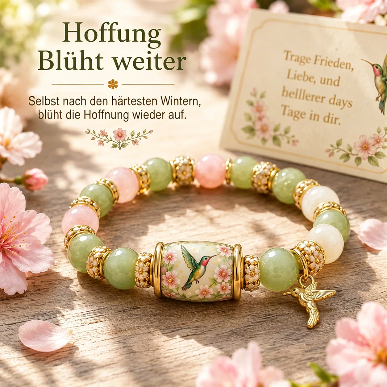 🌿 Love, Peace & Spring Blessings 💖 | 2026 Limited Edition Bracelet - With Gift Box