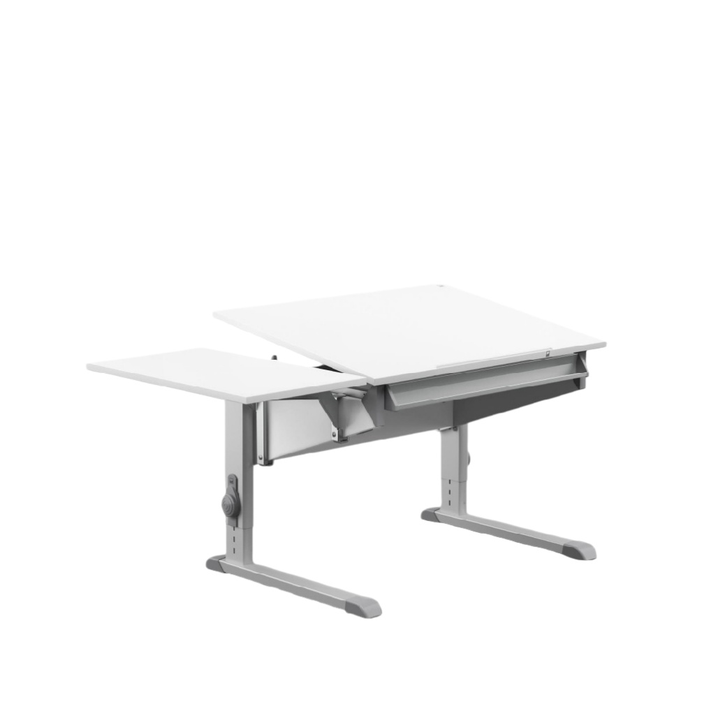 Bureau de travail ajustable en métal avec plateau en mélaminé - 150 x 75 x 75-velnoraliving