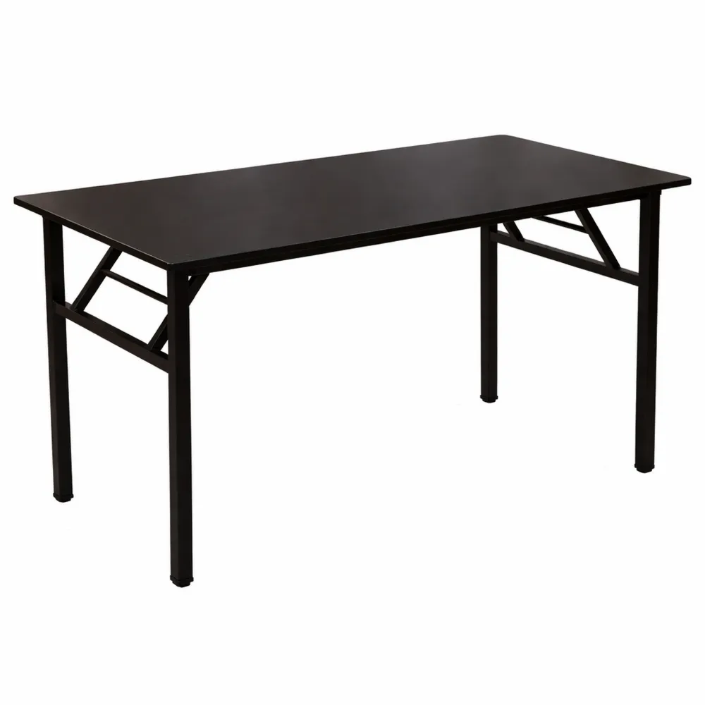 Table Pliante Multifonction 120x60 cm pour Maison et Bureau, Noir