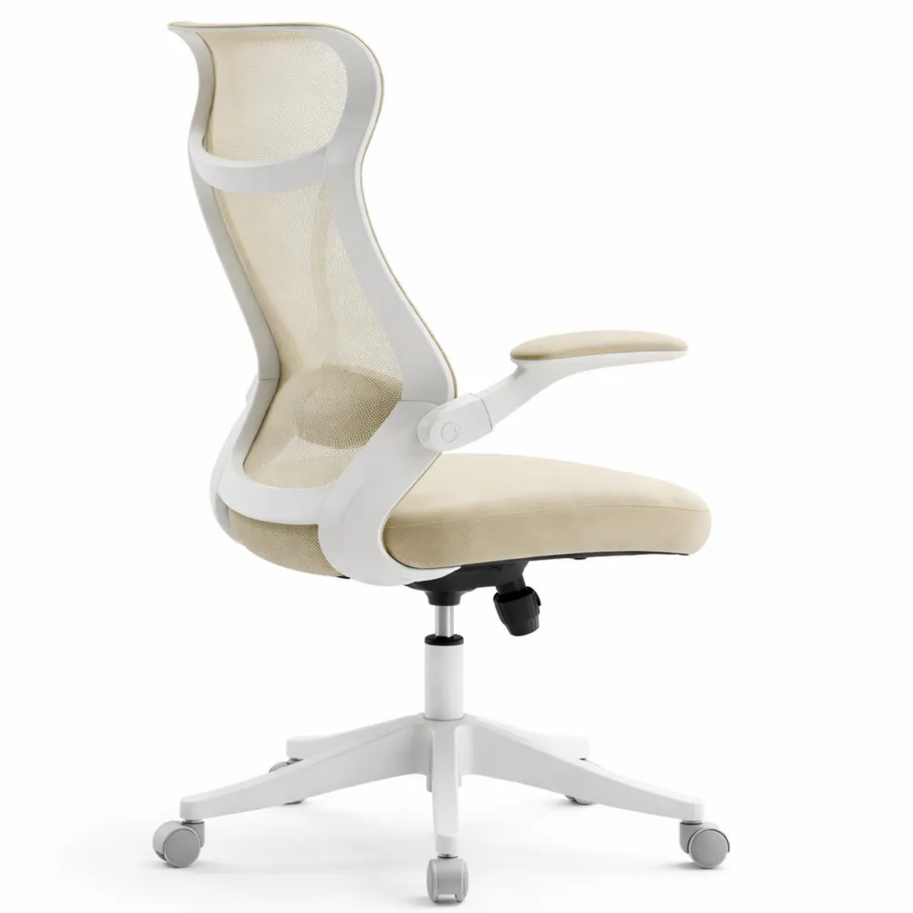 Chaise de bureau ergonomique avec accoudoirs rabattables