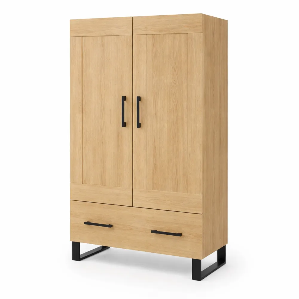 Armoire de Rangement Moderne en Bois de Chêne