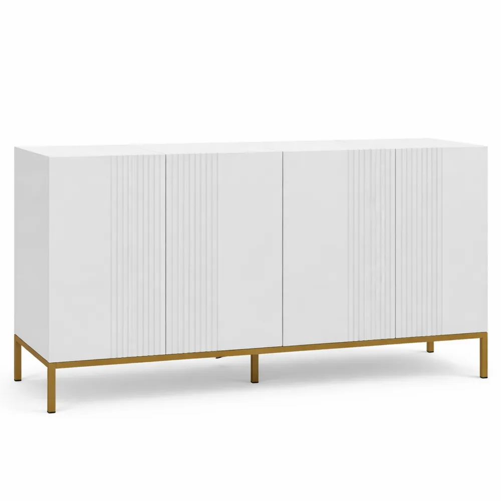 Buffet de Rangement Contemporain avec Étagères Réglables