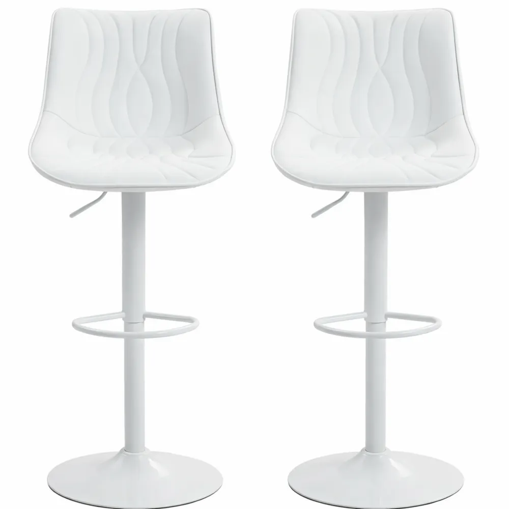 Tabourets de bar réglables avec dossier ergonomique