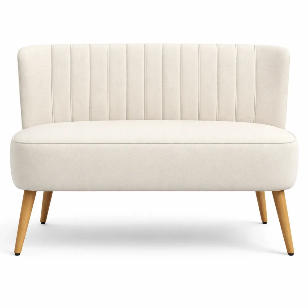 Canapé en Tissu 2 Places Moderne pour Petit Espace