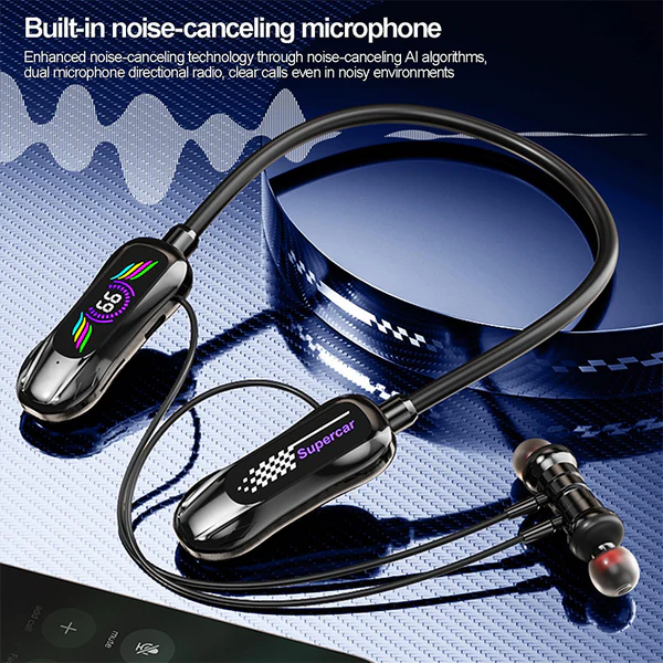 Stereo sound of the Bluetooth neckband headset