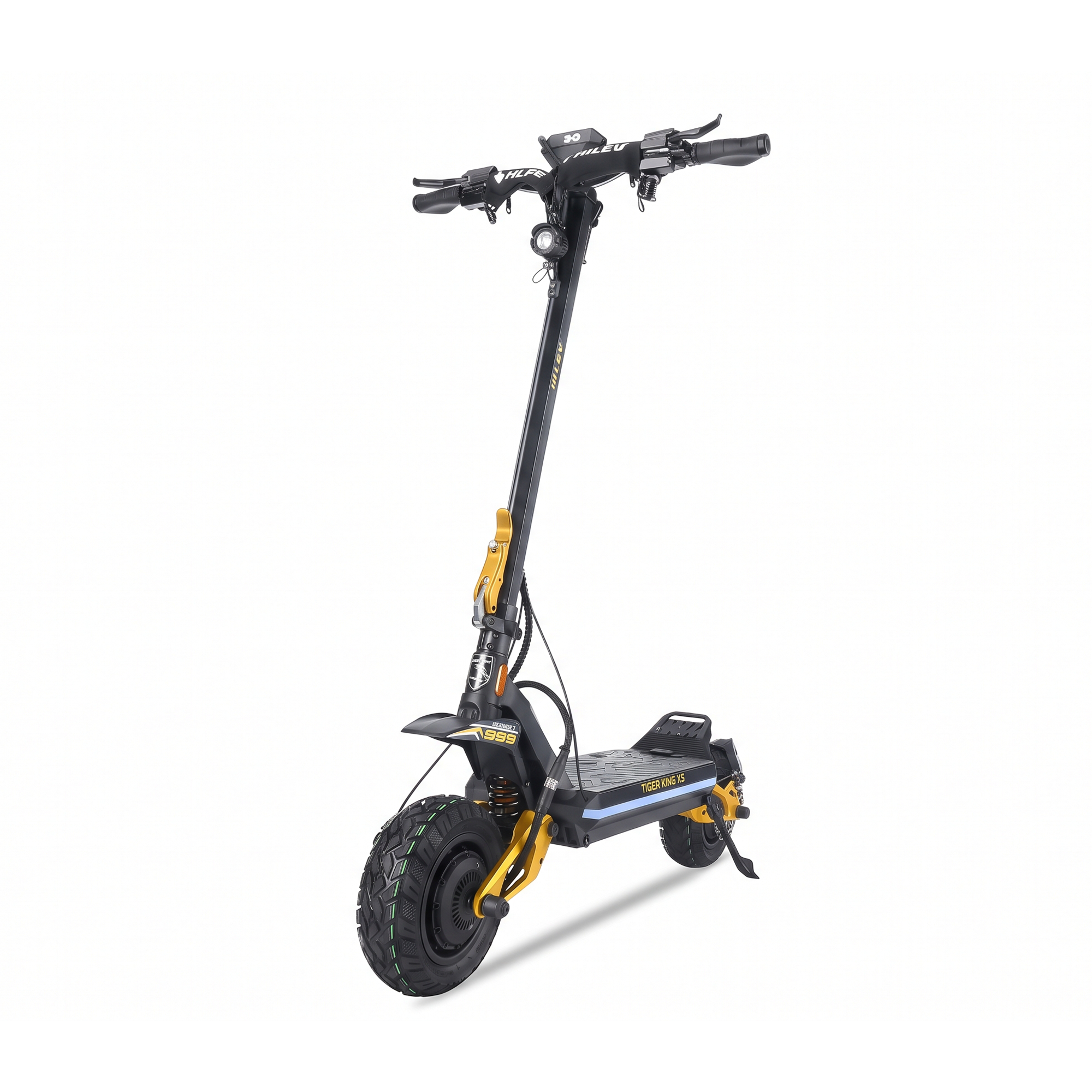 Hiley Tiger King XS Folding Electric Scooter 72V 2x3200W Dual Motor 40Ah Samsung Battery 100km/h Max Speed 130km Max Range