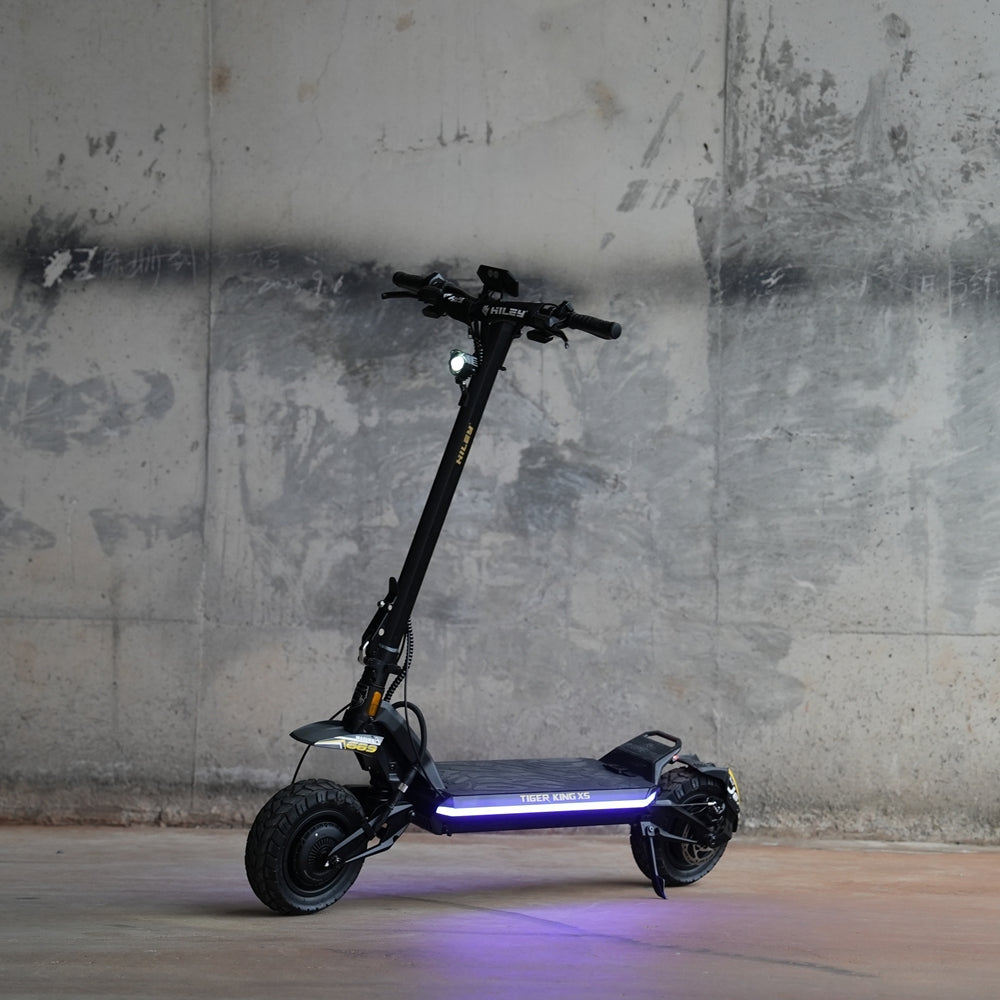 Hiley Tiger King XS Folding Electric Scooter 72V 2x3200W Dual Motor 40Ah Samsung Battery 100km/h Max Speed 120km Range