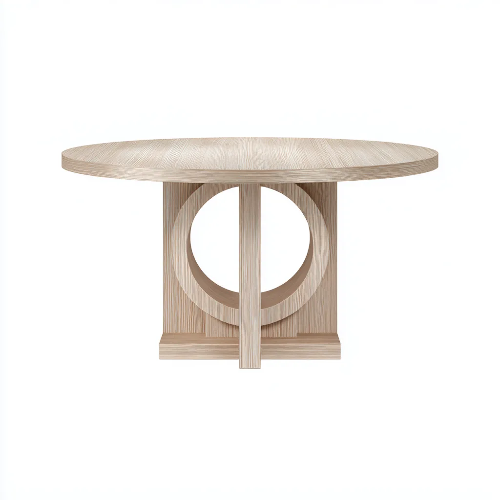 Mesa de comedor madera 150x150x78 cm color madera apta para comedor - diseño moderno-Luxemylab