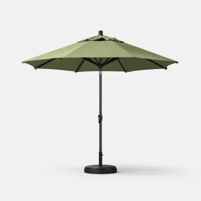 Sombrilla de jardín poliéster 245x245x250 cm verde adecuada para terraza estilo moderno diseño funcional-Luxemylab