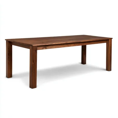 Mesa de comedor madera 200x90x76 cm nogal apta para comedor - diseño moderno-Luxemylab