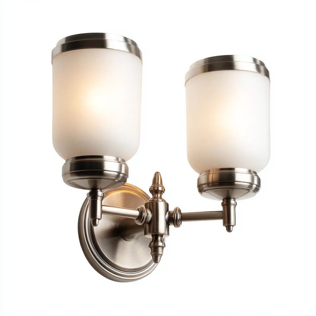 Aplique de pared - metal y vidrio - 25x26 cm - plateado - para interiores - estilo moderno-Luxemylab