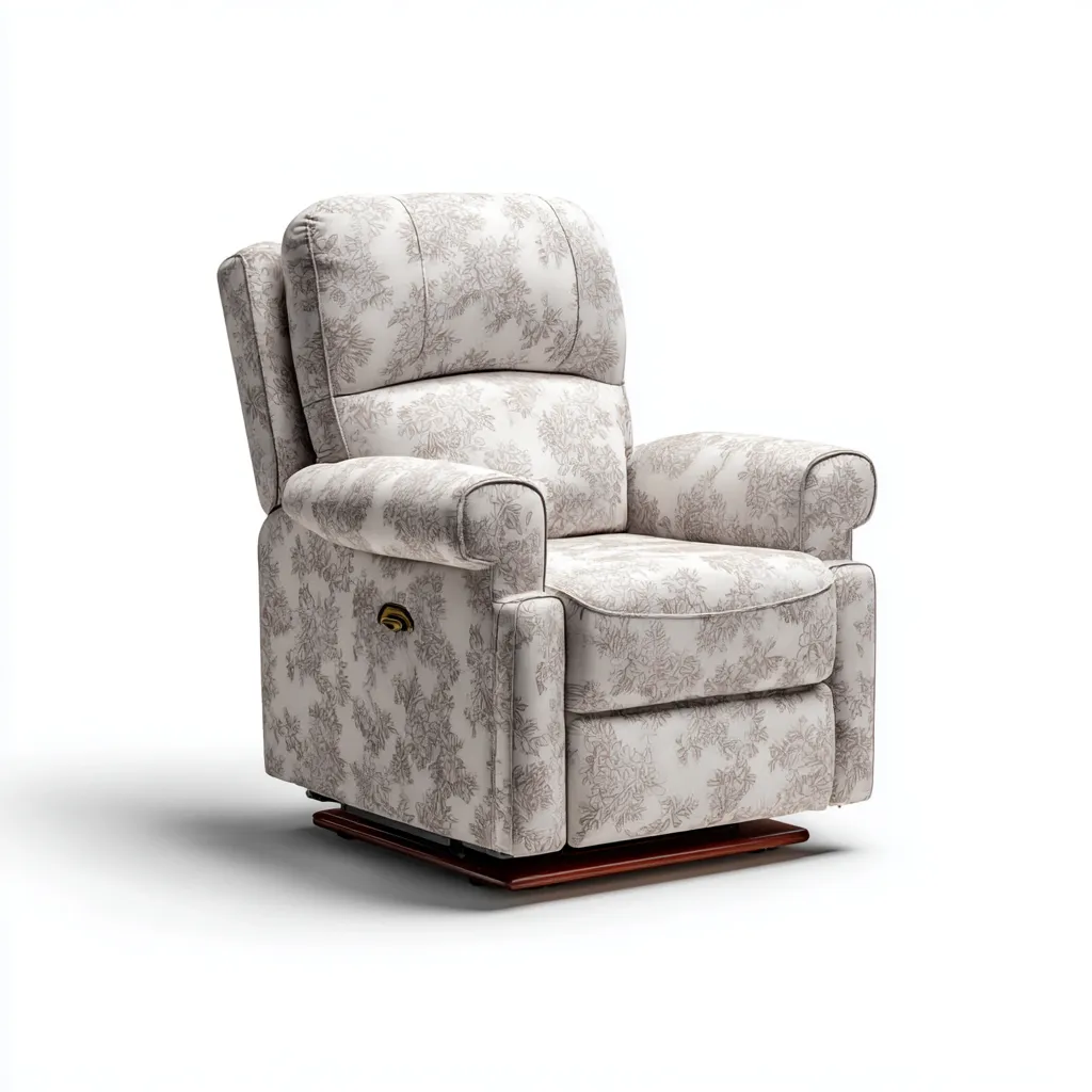 Sillón reclinable - Tela - 99x93x105 cm - Beige - Diseño moderno para sala de estar-Luxemylab