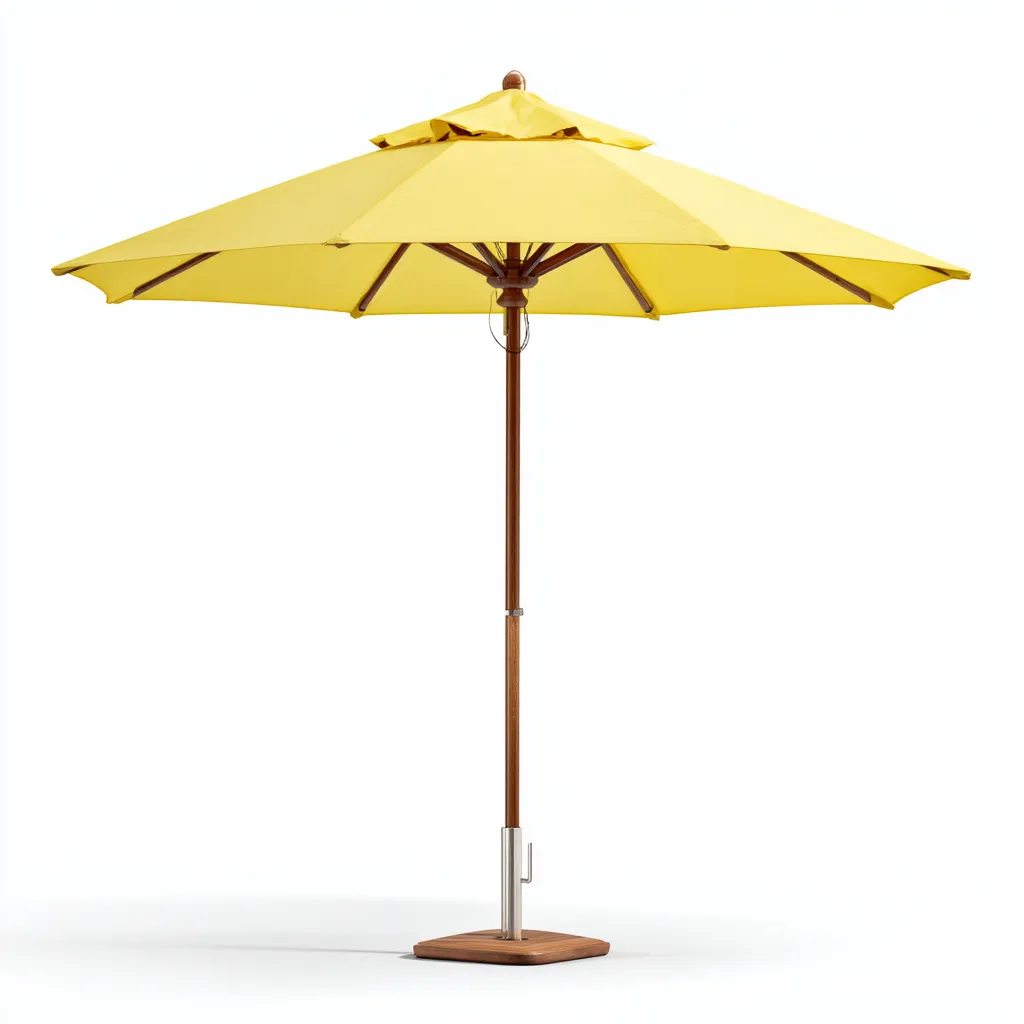 Sombrilla de jardín poliéster 280x280x265 cm amarillo adecuada para terraza estilo moderno diseño funcional-Luxemylab