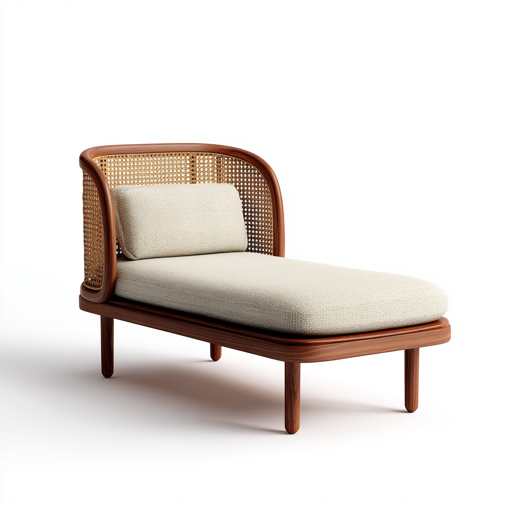 Tumbona de jardín estructura de madera y asiento textil 188x70x85 cm - beige-madera - estilo moderno apta para jardín-Luxemylab